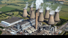 The achievement comes just two years after Britain marked its first full day without coal. Pictured: Eggborough power station, Yorkshire